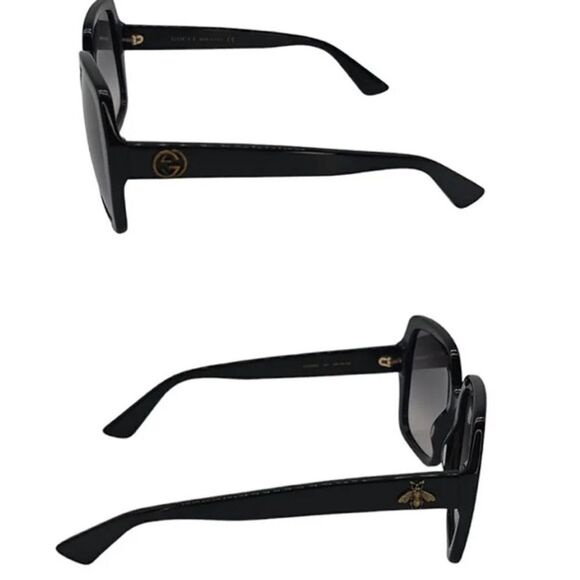 Gucci Classic Oversized Rectangular Sunglasses GG0096S NWT $500 main image 7